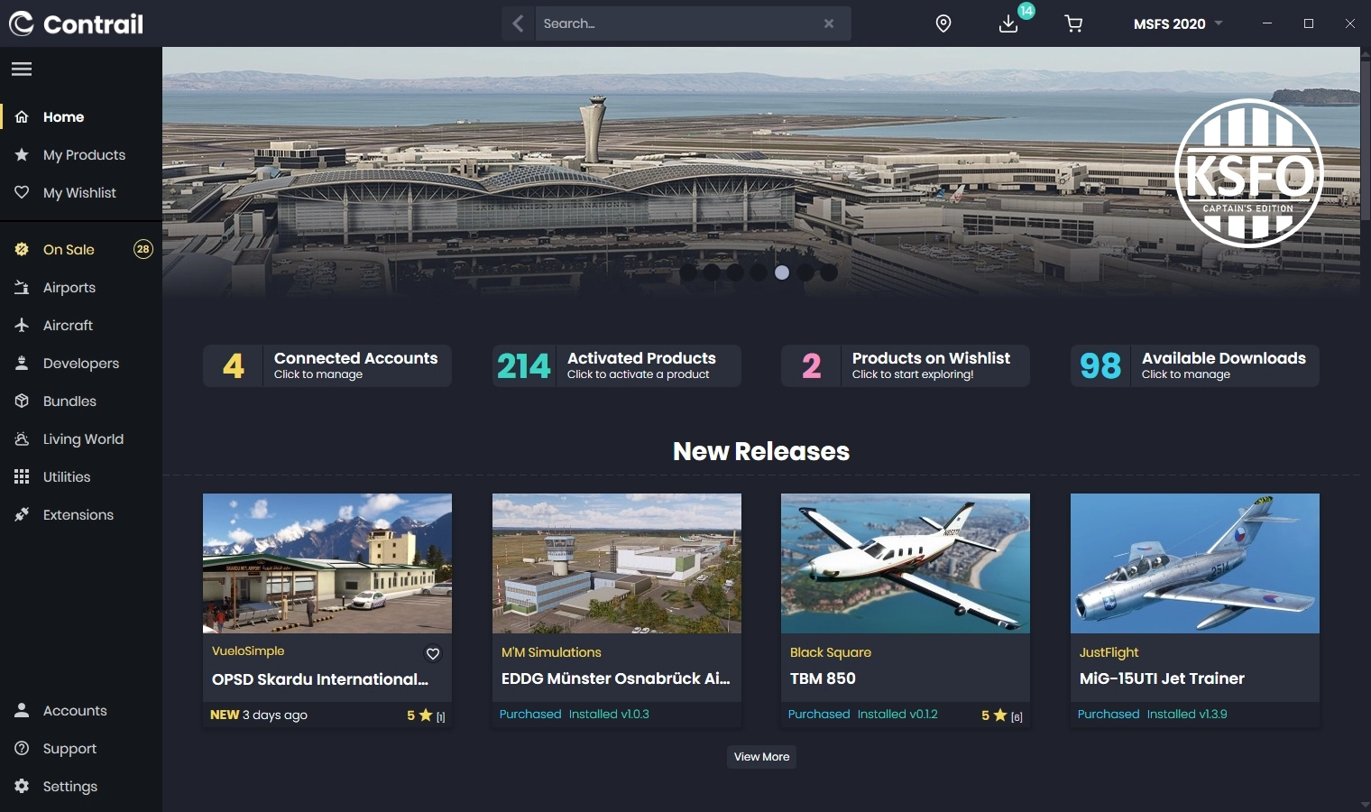 Contrail App Screenshot